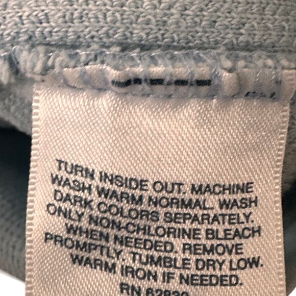 Lands End Large Mens Light Blue Casual Crewneck Sweatshirt - Picture 8 of 12